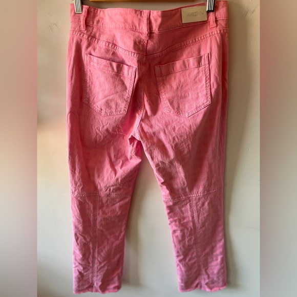 Marc Cain Gingham Pink/White Jeans N3/6 - Picture 12 of 16